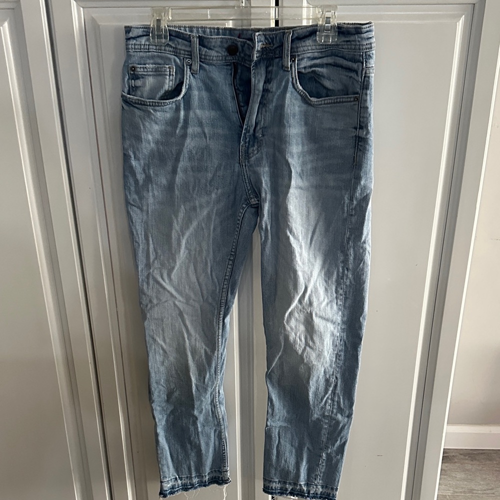 Zara Women's High Rise Light Blue Jeans